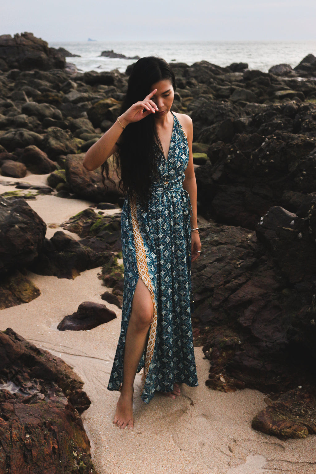 Magical Island Long Dress - Neverland Boutique