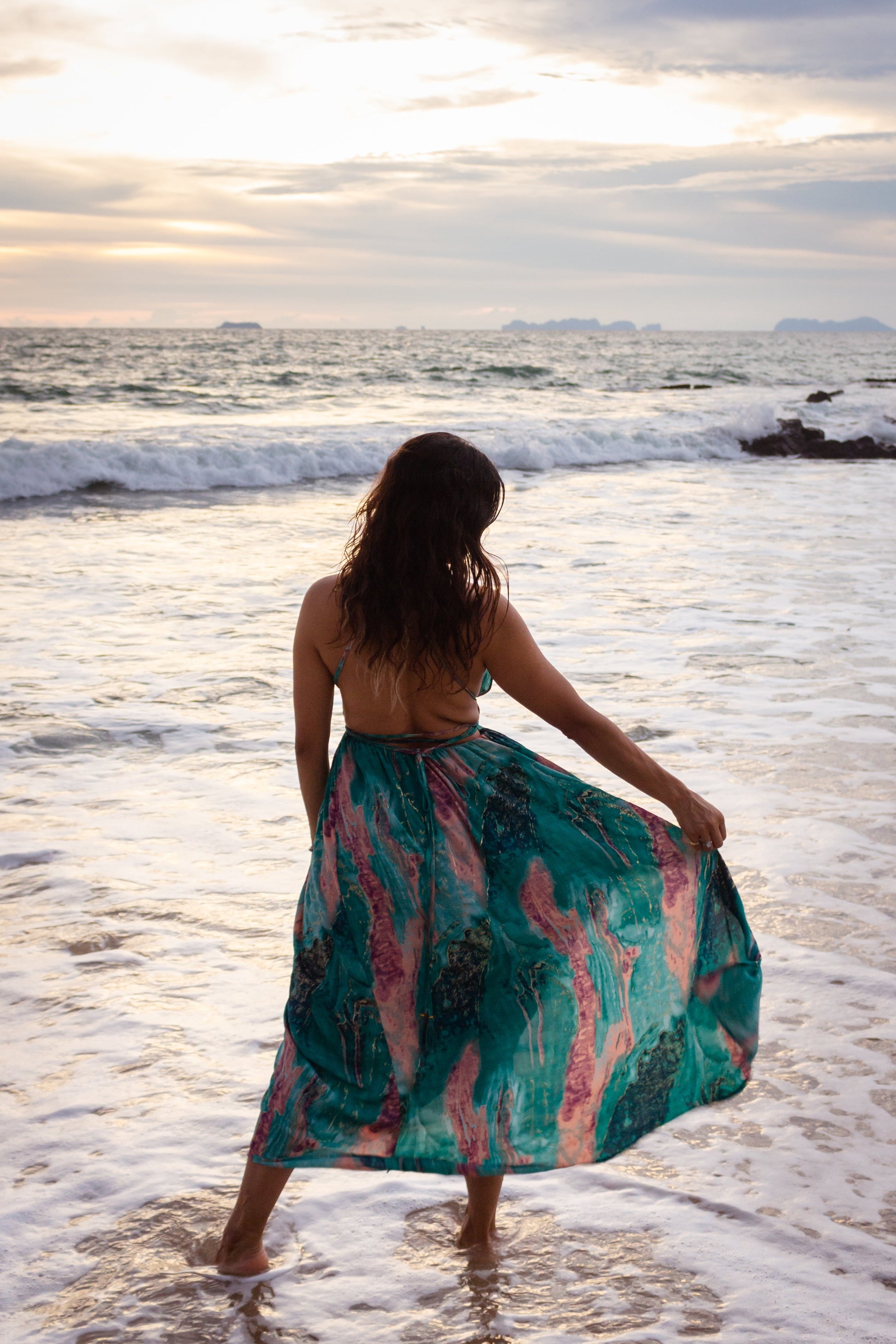 Magical Island Long Dress - Neverland Boutique