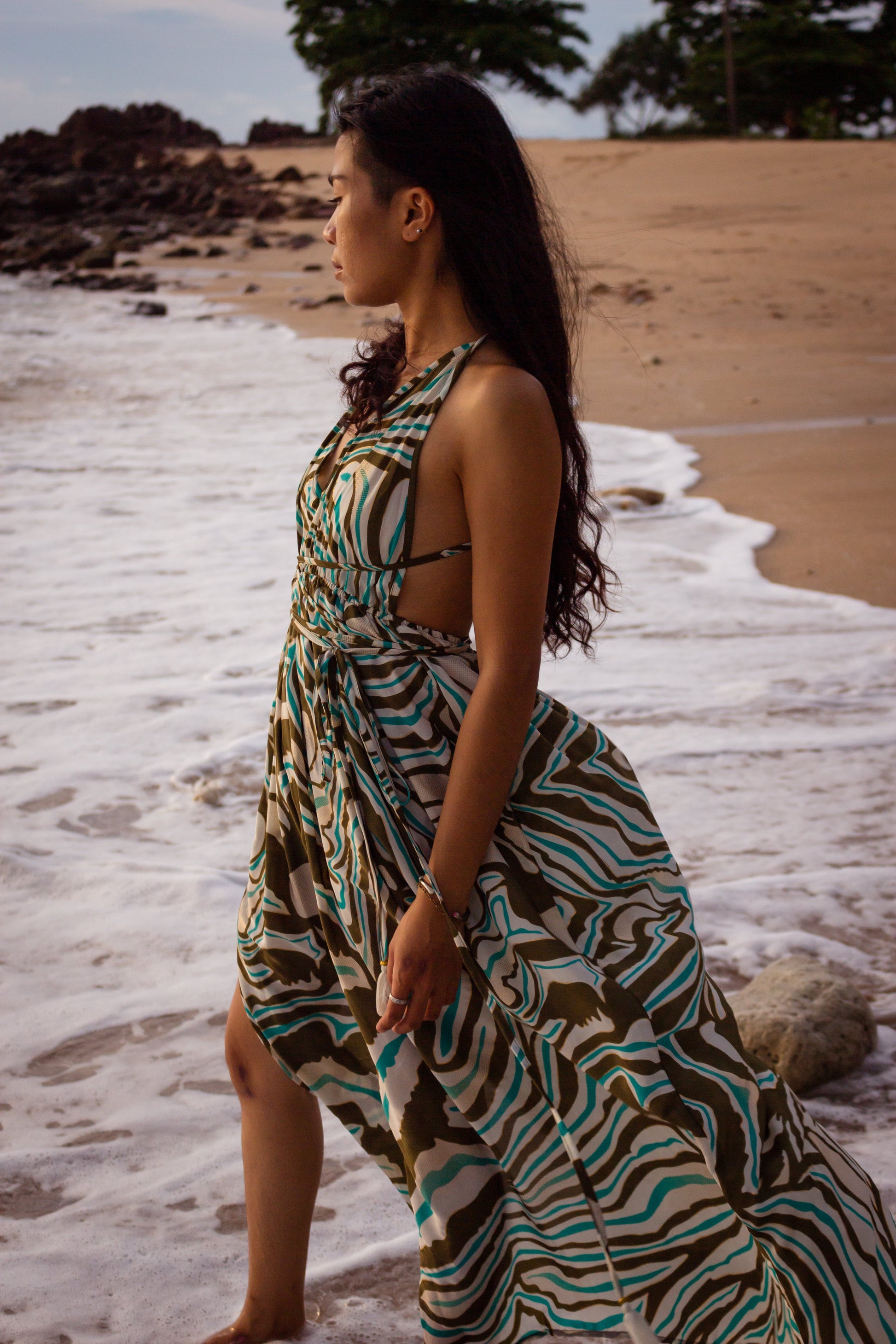 Magical Island Long Dress - Neverland Boutique