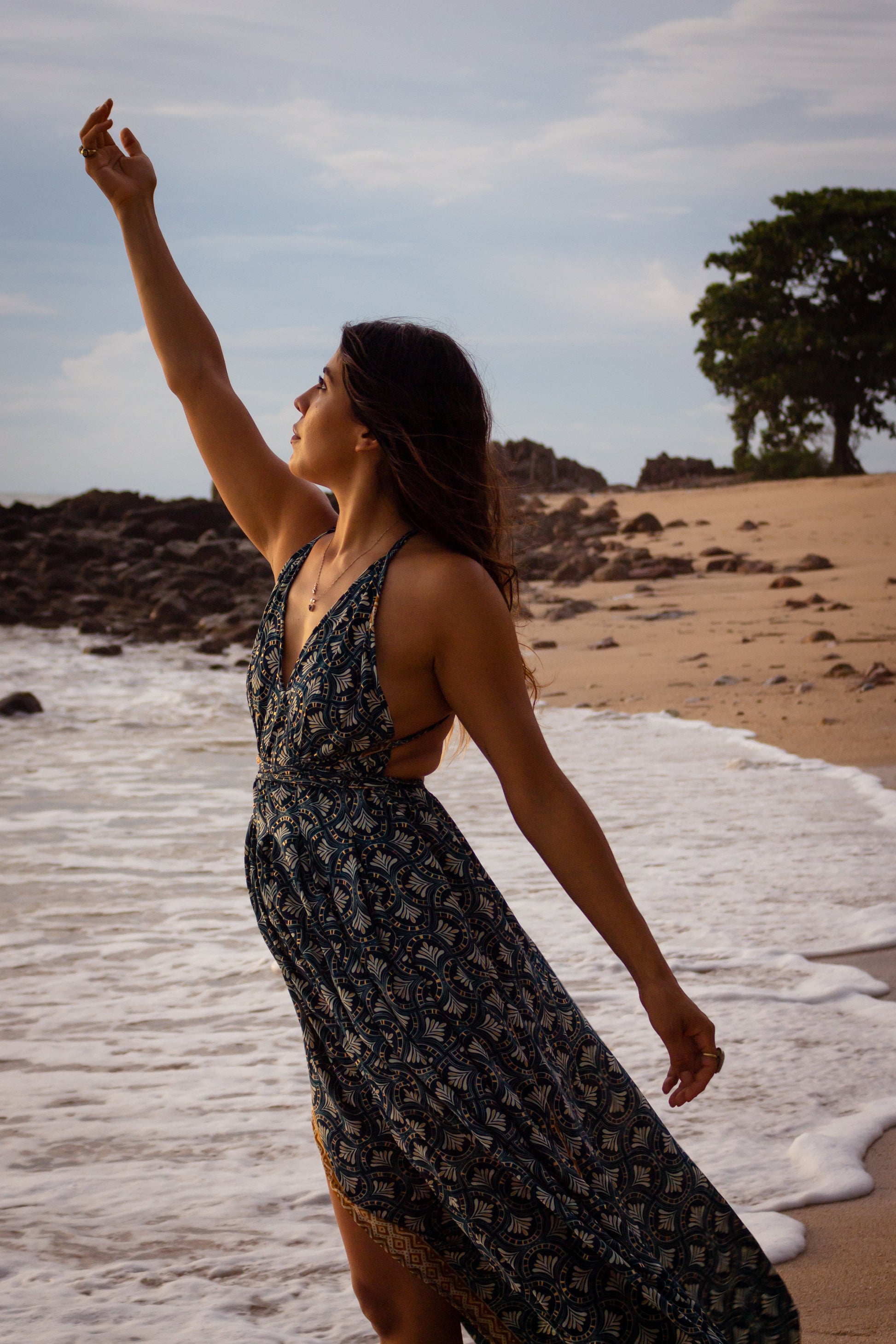 Magical Island Long Dress - Neverland Boutique