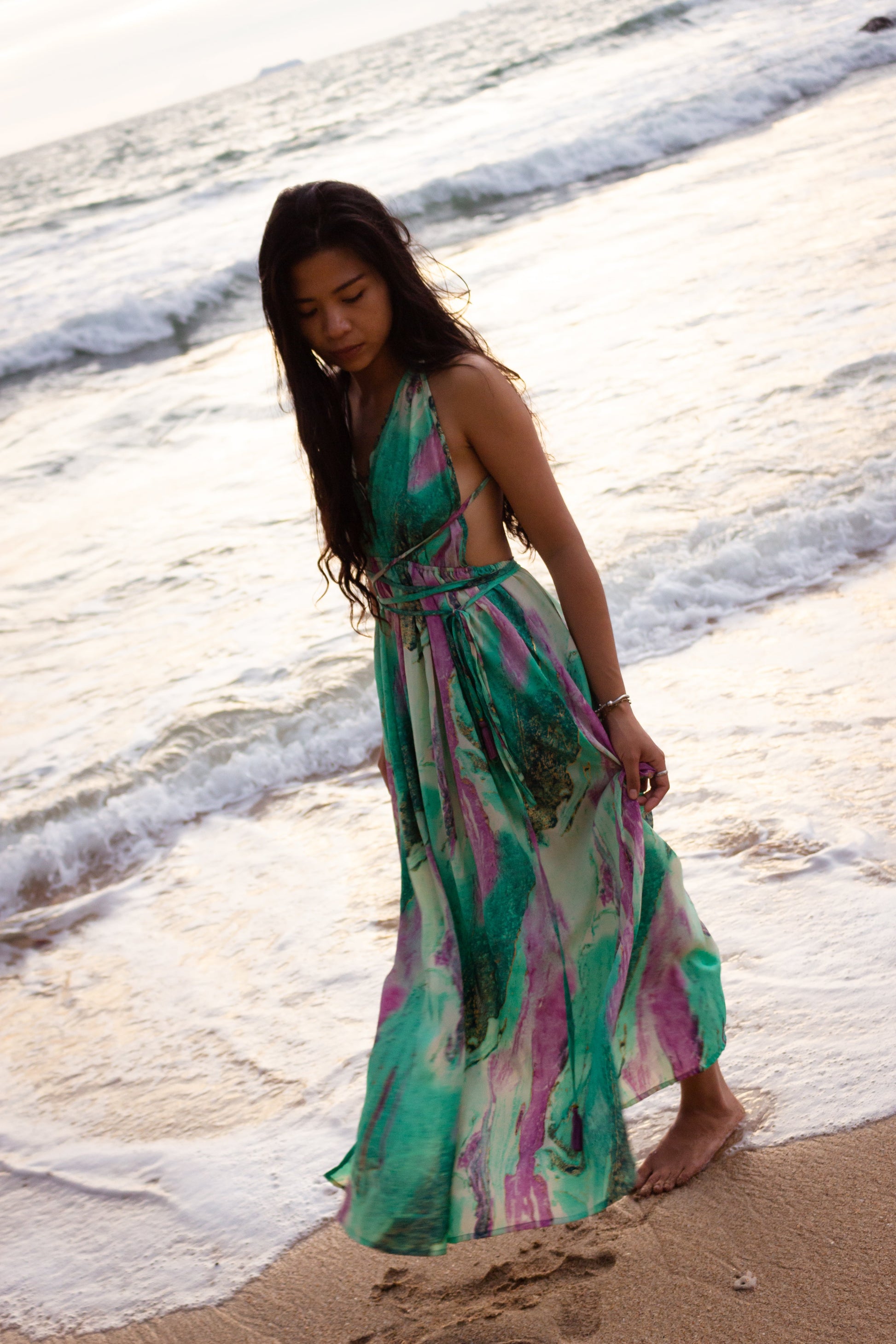 Magical Island Long Dress - Neverland Boutique