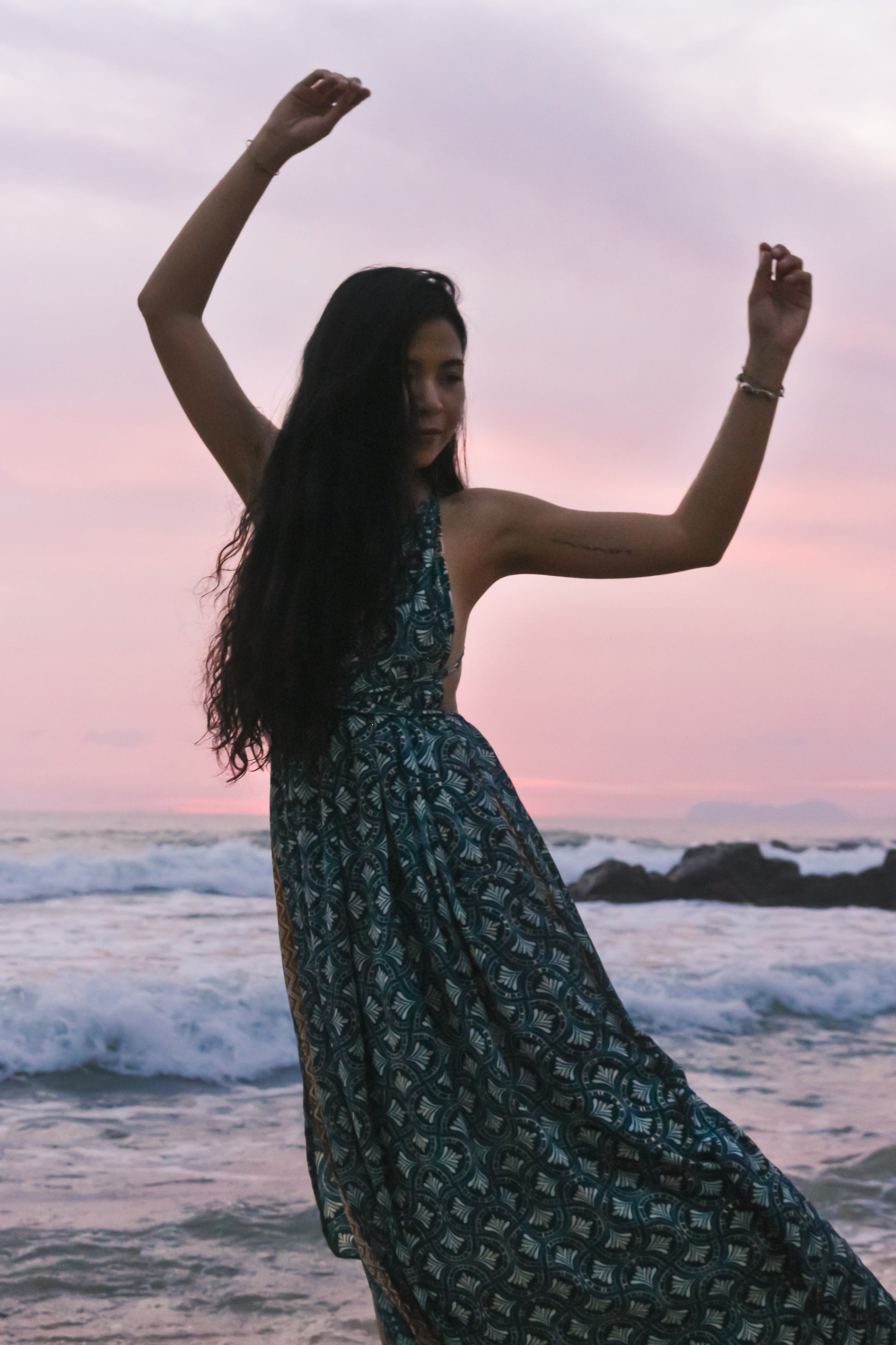 Magical Island Long Dress - Neverland Boutique