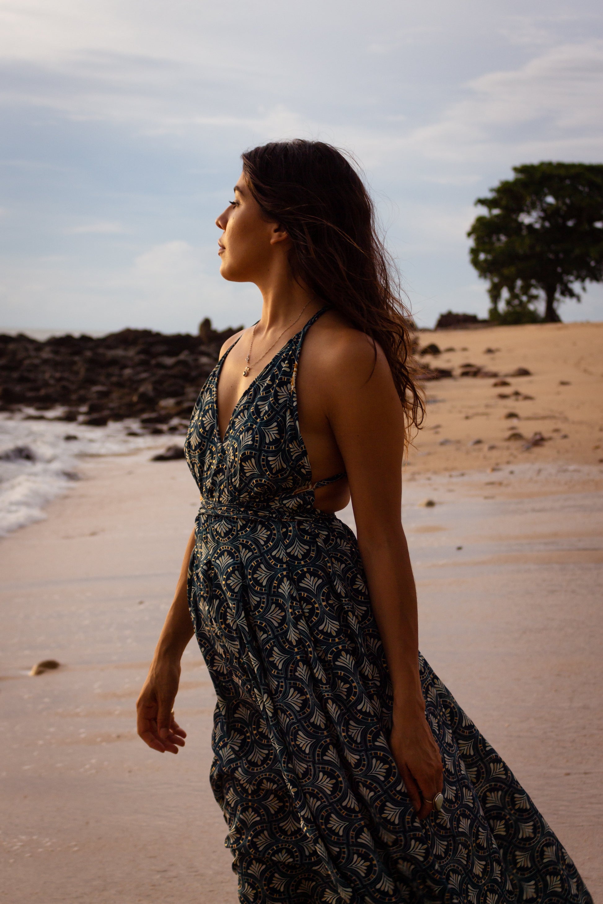 Magical Island Long Dress - Neverland Boutique
