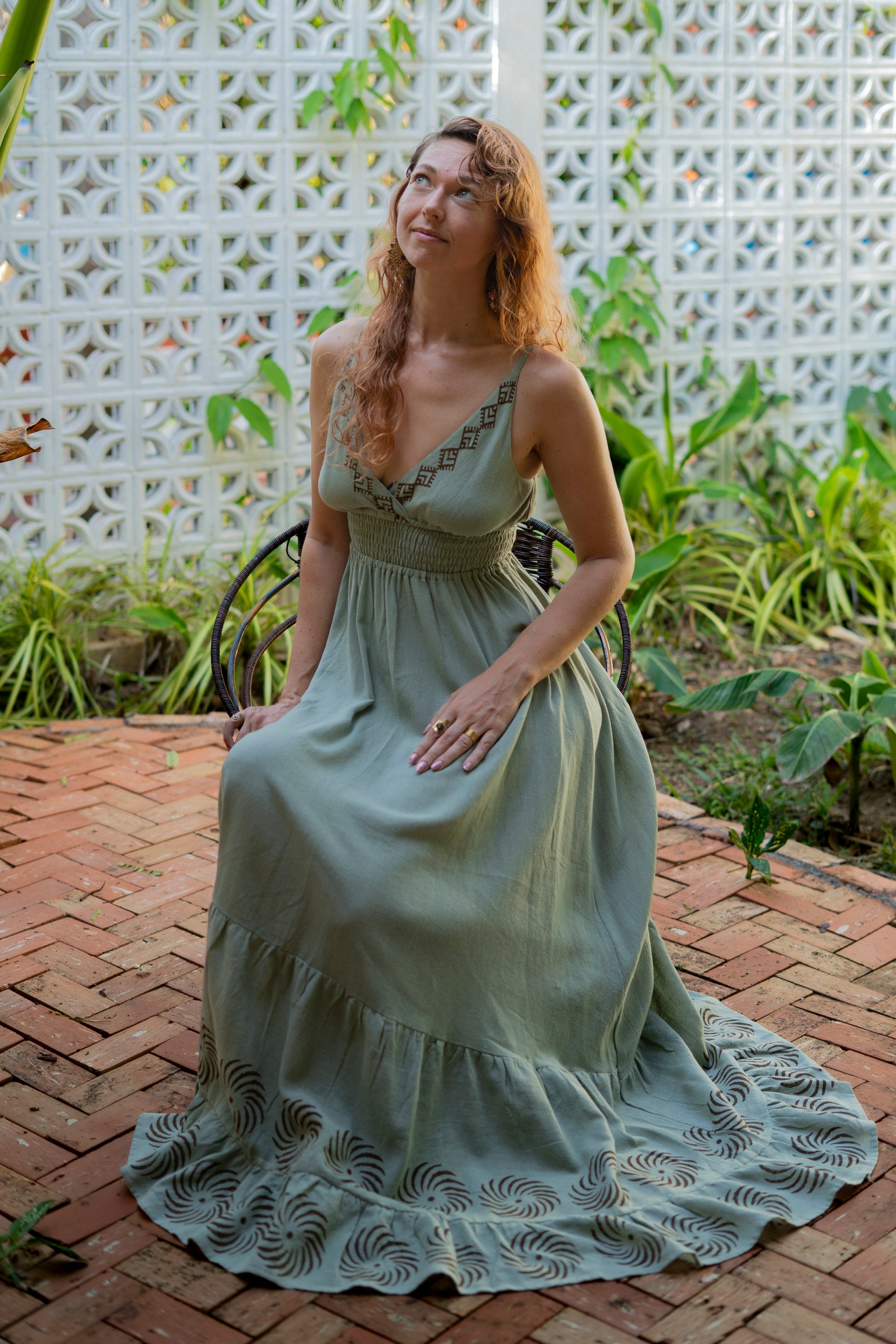 Rabi Long Cotton Maxi Dress - Neverland Boutique