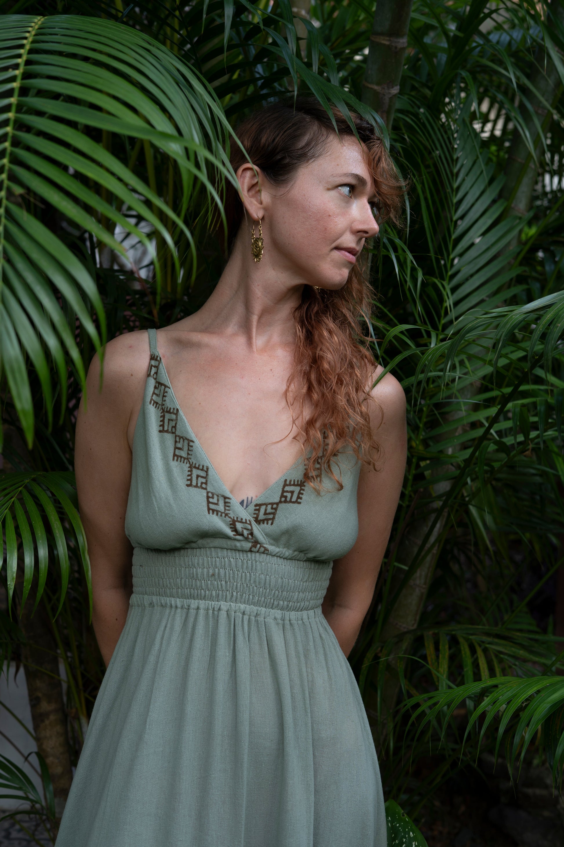 Rabi Long Cotton Maxi Dress - Neverland Boutique