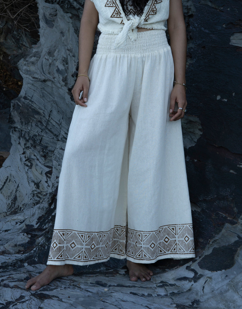 Yogi Pants - Stretch Comfy cotton Trousers - Neverland Boutique