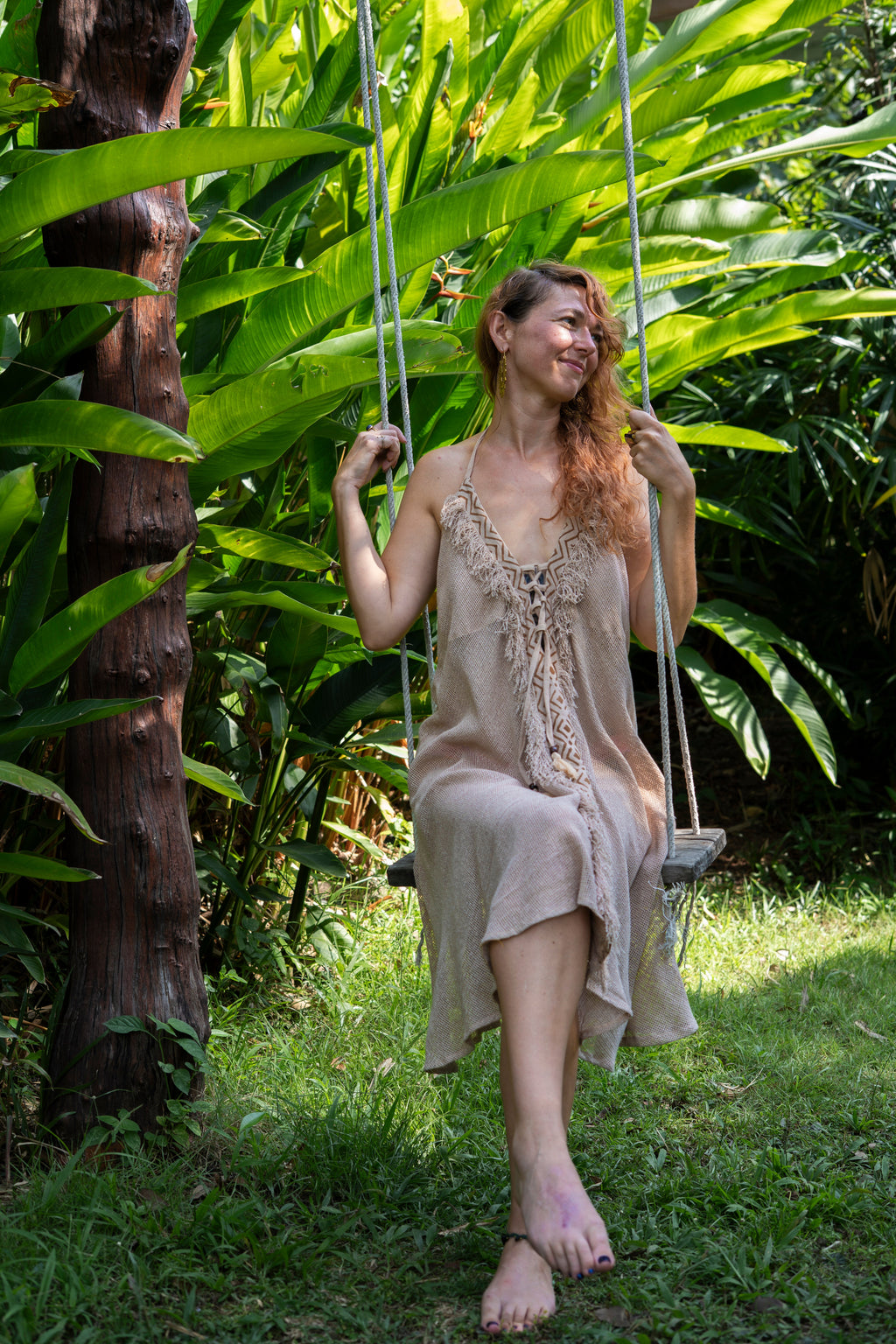 Zari Beach Tassle Midi Dress - Neverland Boutique
